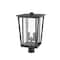Z-Lite Seoul 2 Light Outdoor Post Mount Fixture, Oil Rubbed Bronze & Clear 571PHBR-ORB - alternate 2